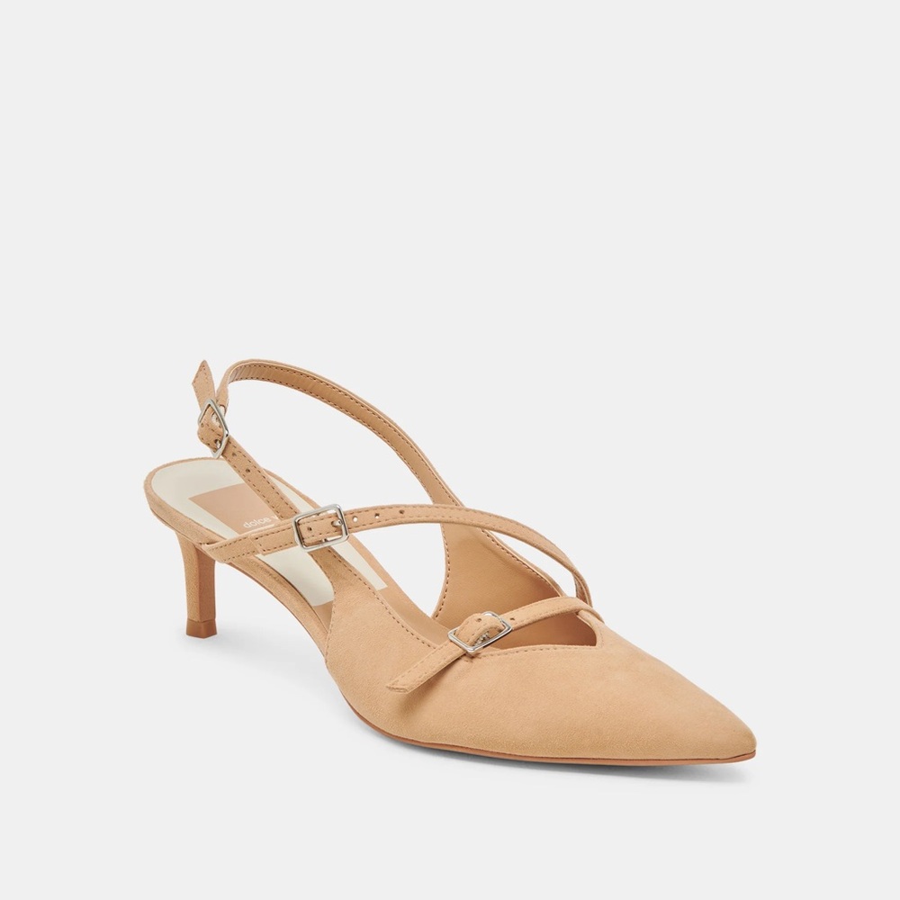 Dolce Vita Pamla Mid Heels in Tan Suede